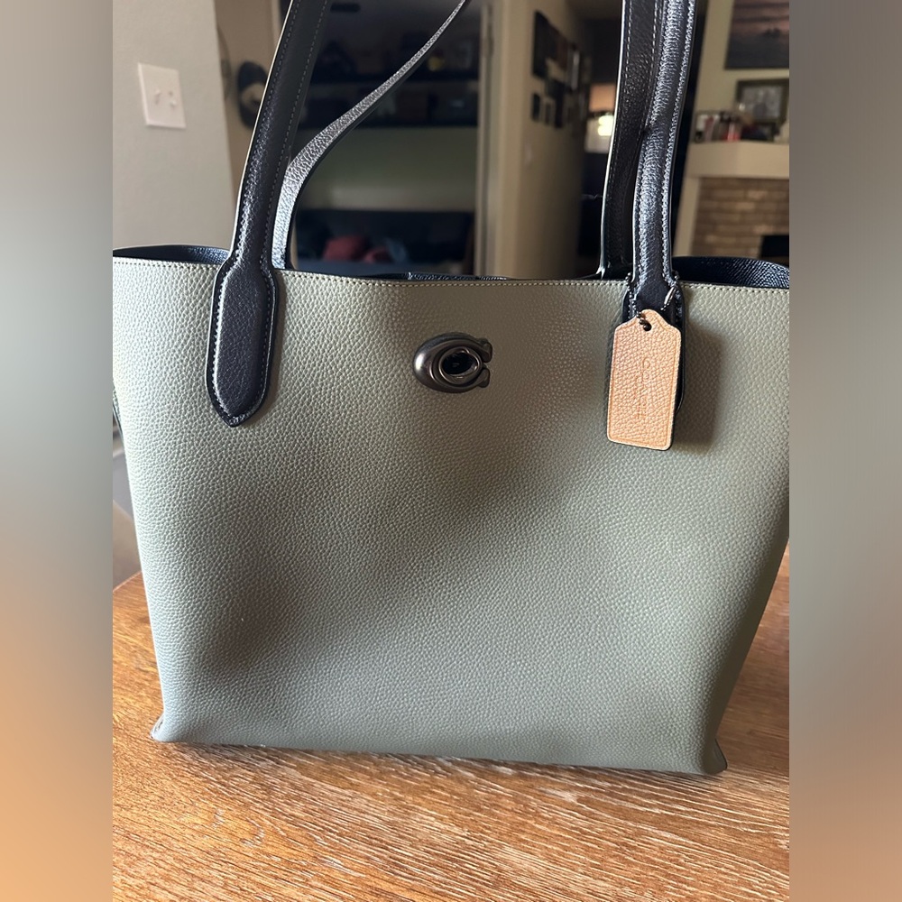 Coach Olive Green Willow Tote
